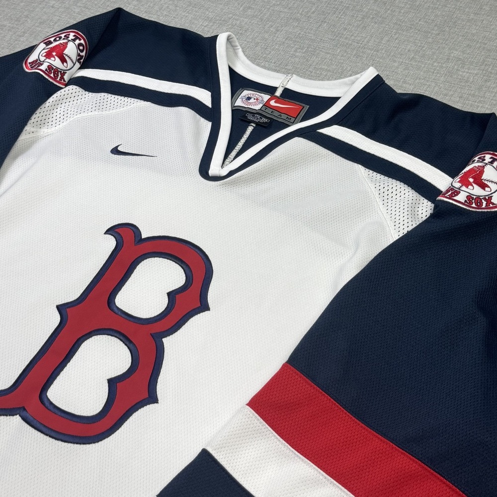 Nike Team Vintage Boston Red Sox MLB Hockey Jersey Mens 2XL Multicolor Baseball